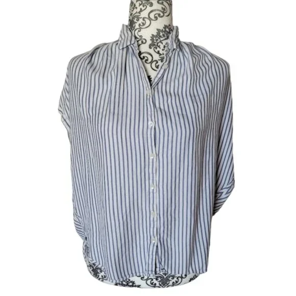 Madewell Central Shirt Dalton Stripe size small - Picture 2 of 15